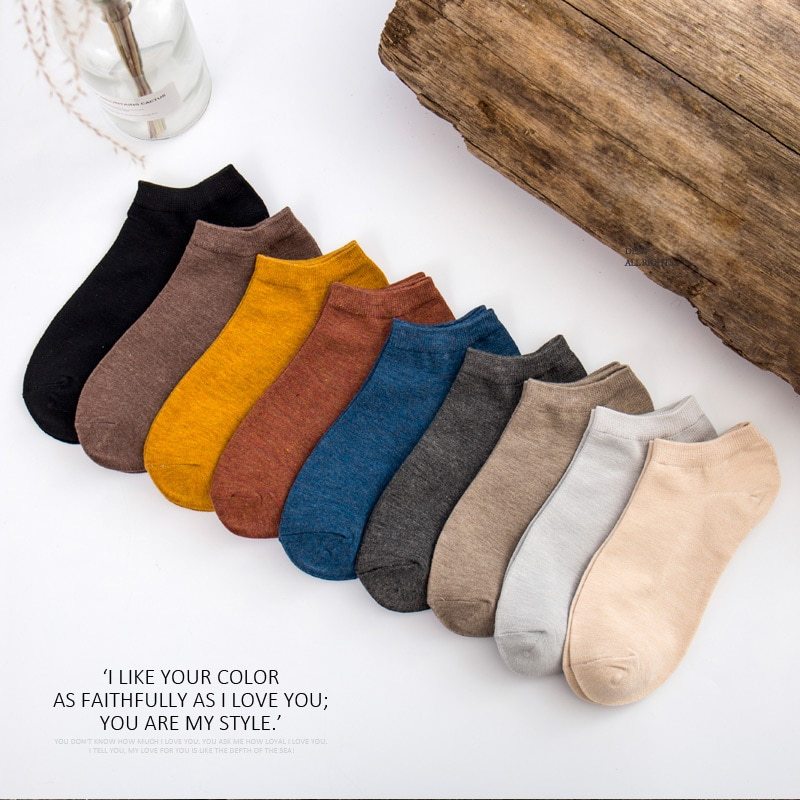 Spring and summer new bamboo fiber boat socks