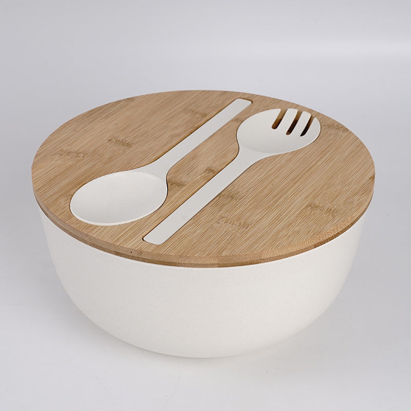 Bamboo fiber biodegradable salad bowl